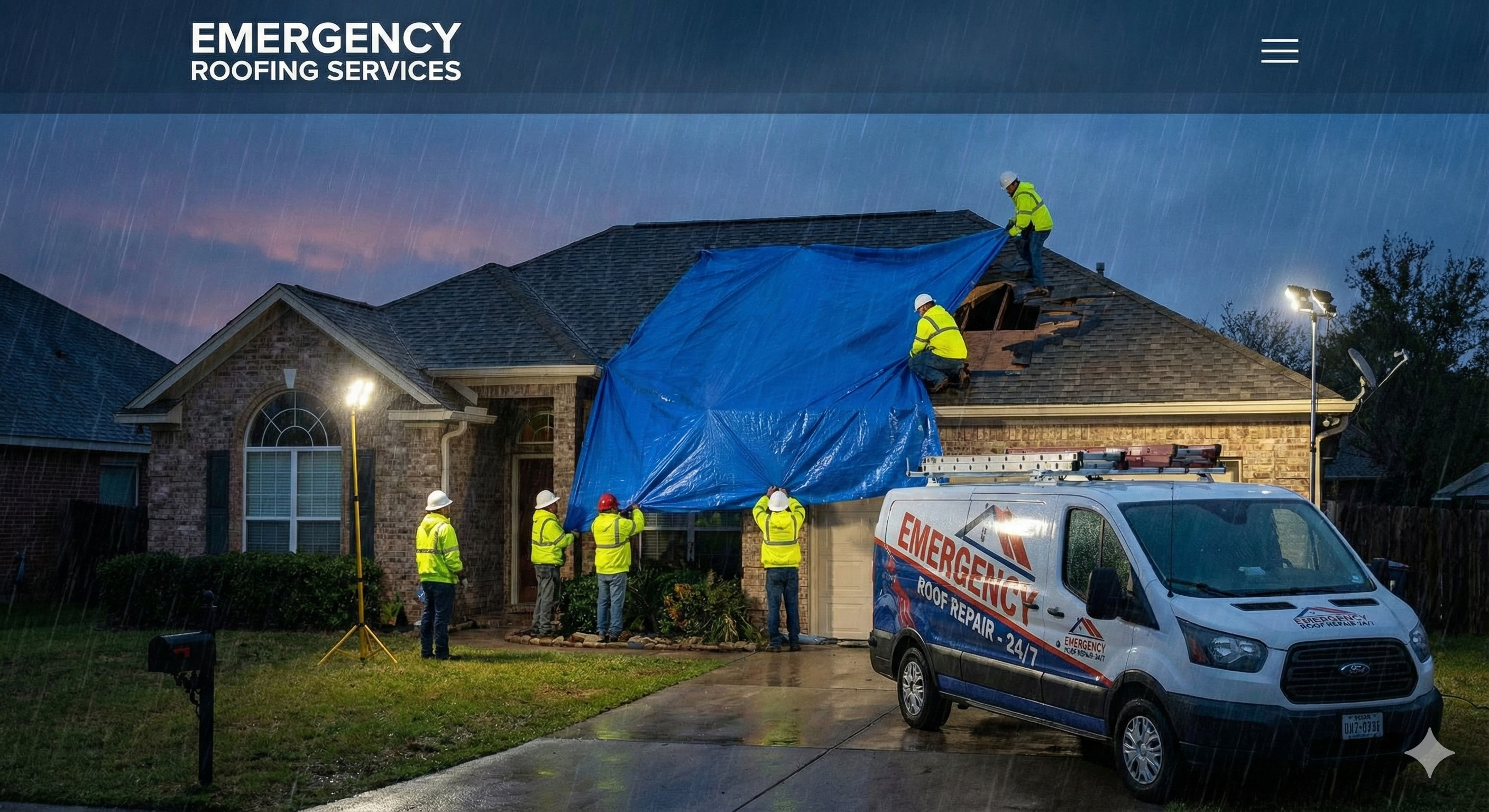 24/7 emergency roofing solutions by Thermo Shield Roofing Pro
